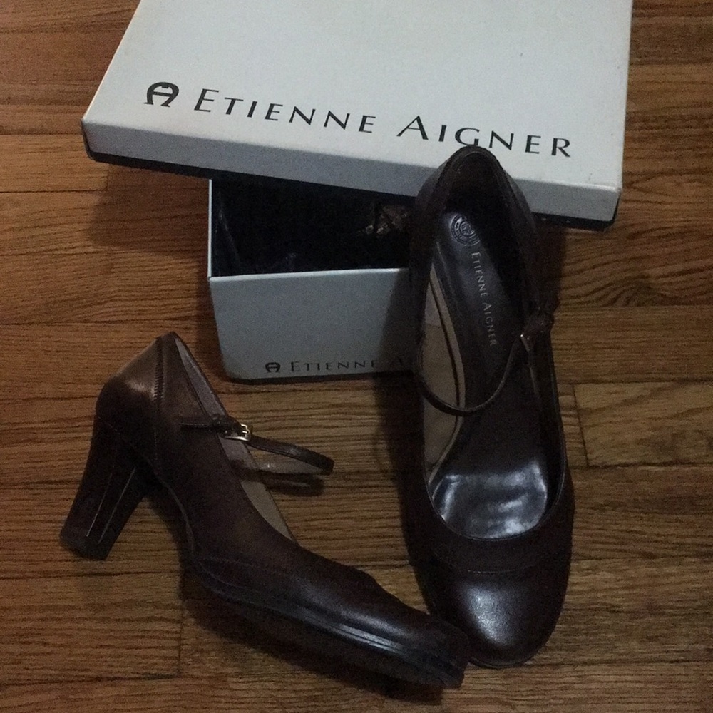Brown Leather Mary Janes